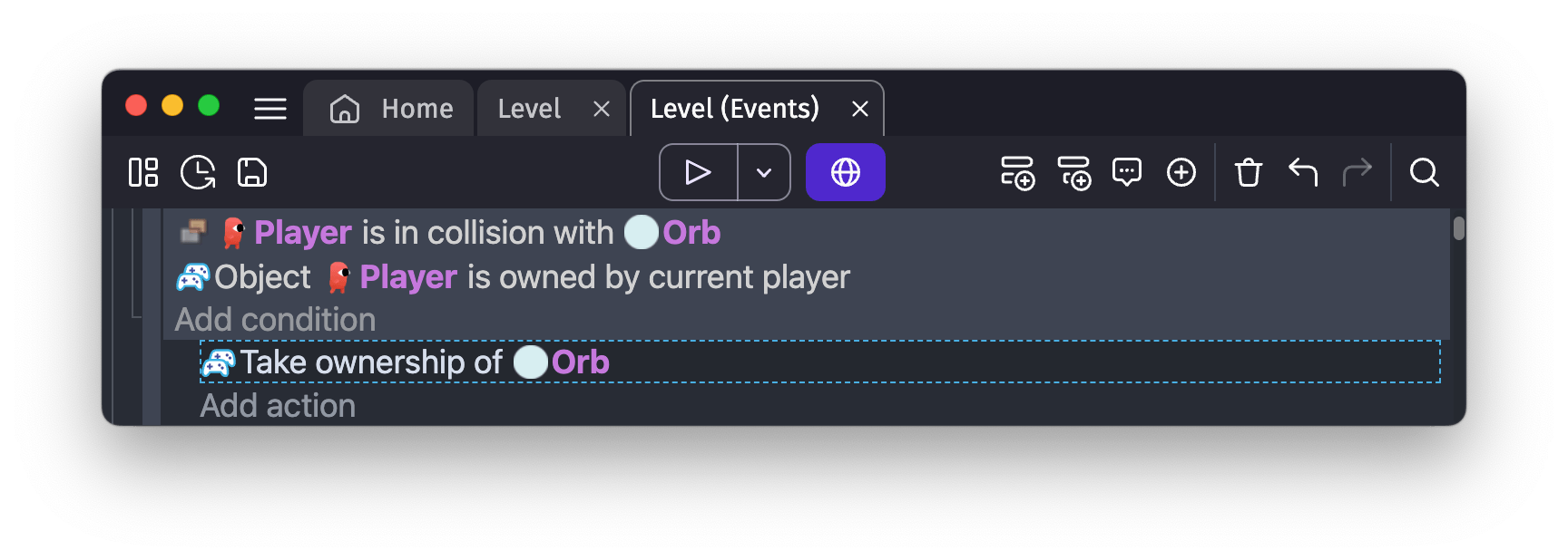 Example of taking ownership